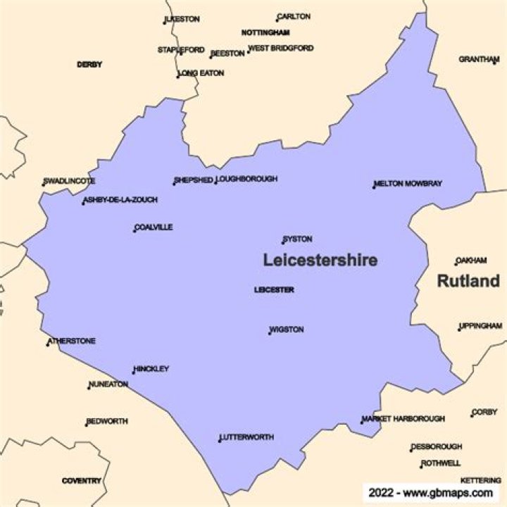 Discover The Intricate Landscape Of Leicestershire On Our Detailed UK Map
